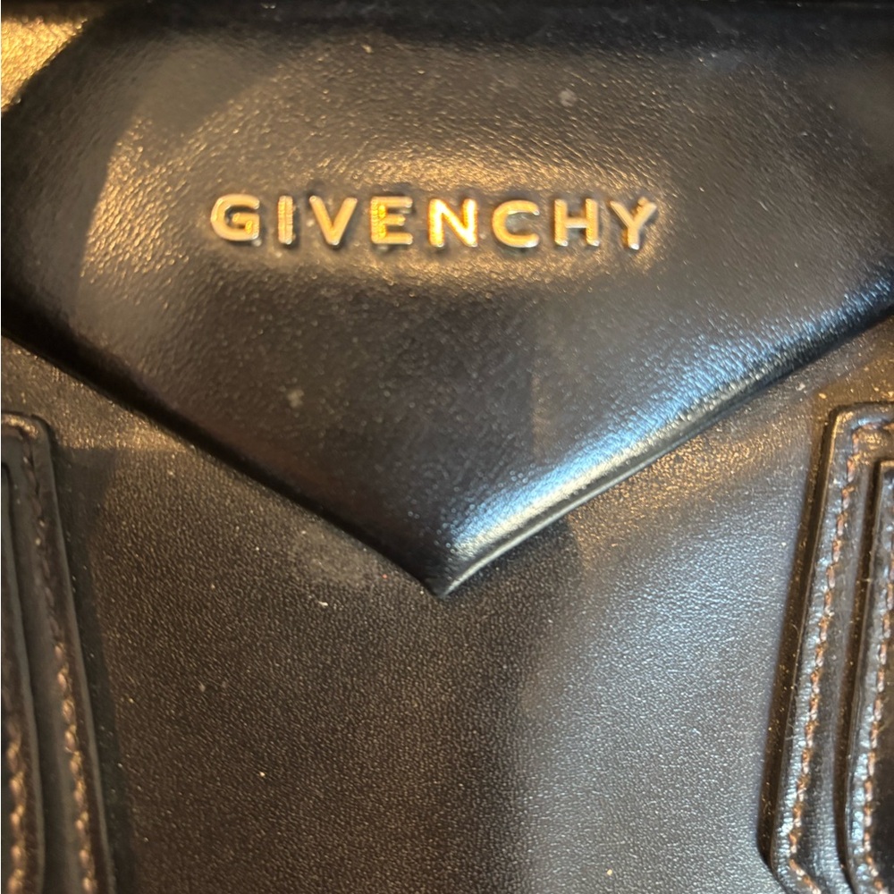 AUTH GIVENCHY ANTIGONA MEDIUM BAG IN BOX LEATHER BLACK - FOR REPAIR / PARTS - Picture 11 of 11